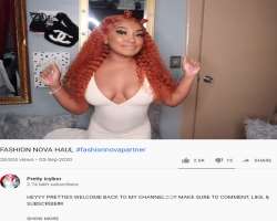 Goodman mainly likes to post her Haul videos of various brands such as Fashion Nova, H&M, Forever 21 and many more.
